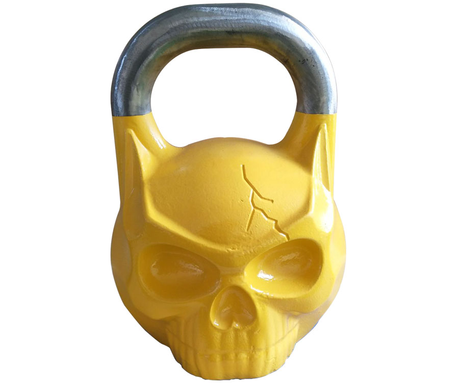 ZY2002-1 Powder Coating Skull Kettlebell