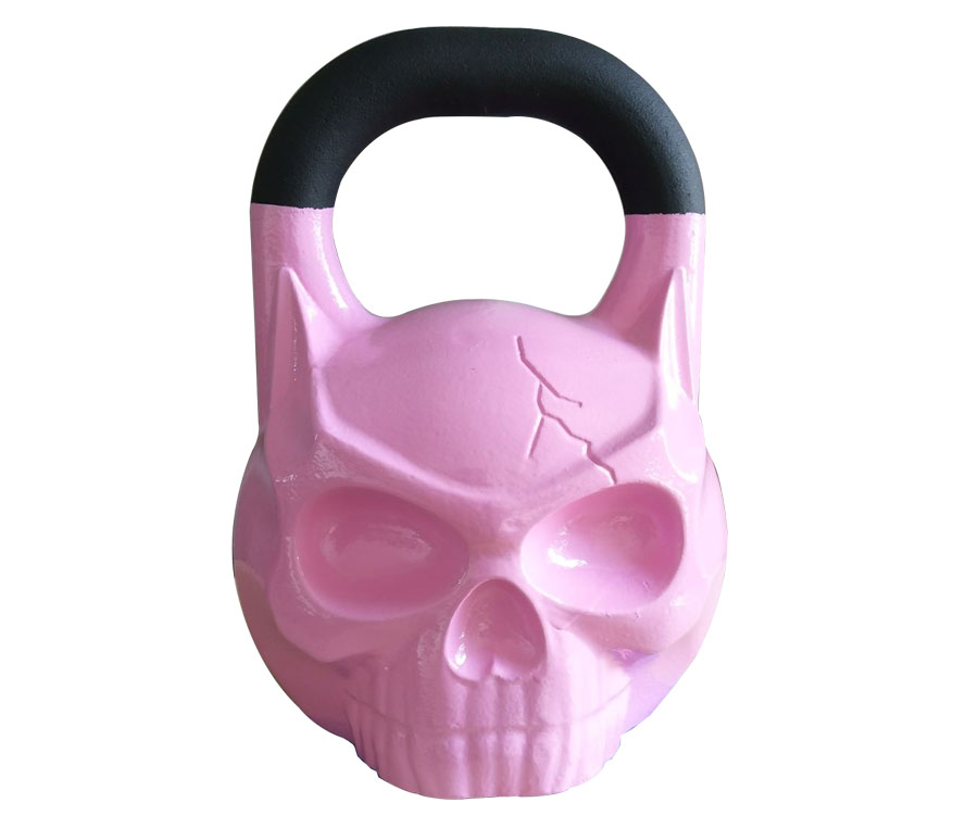 ZY2002-2 Powder Coating Skull Kettlebell